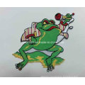 Green Frog Embroidery Label Promtion Gift Top Quality